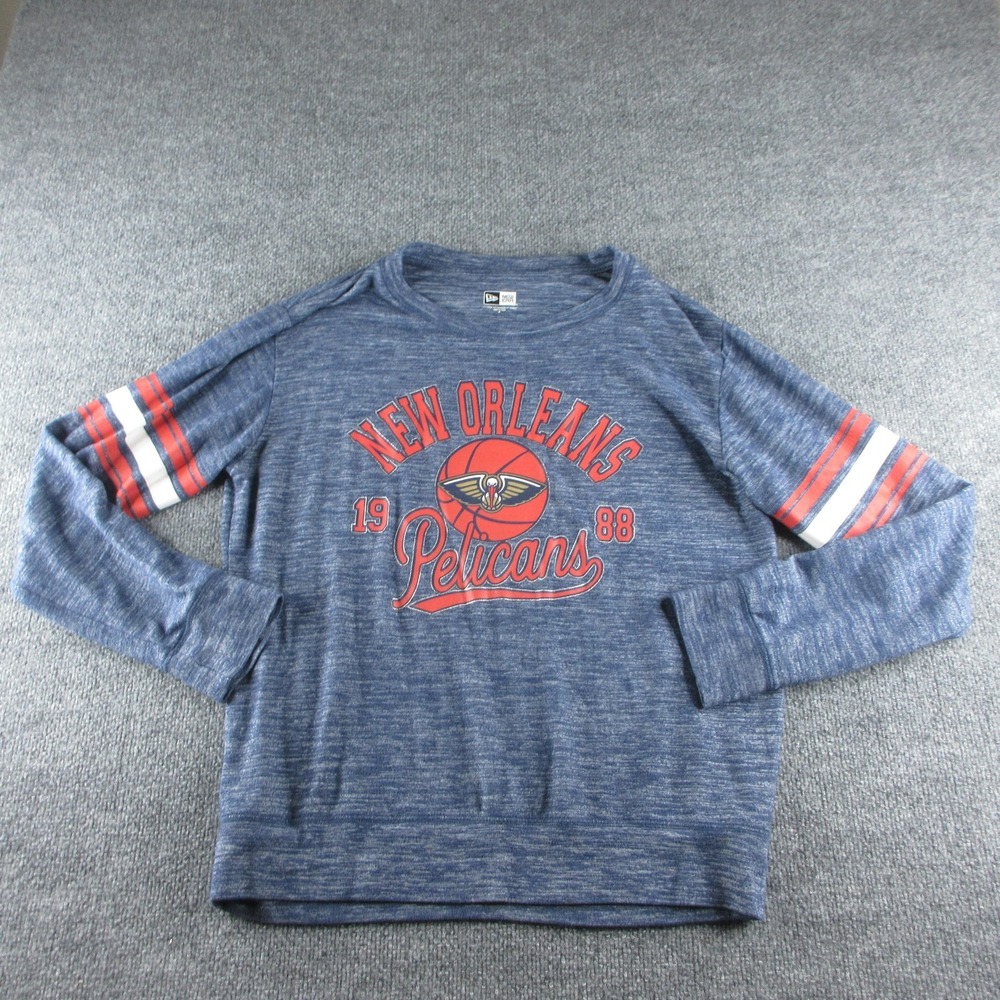 New‎ Orleans Pelicans Shirt Mens Medium Blue NBA Basketball New Era 1988